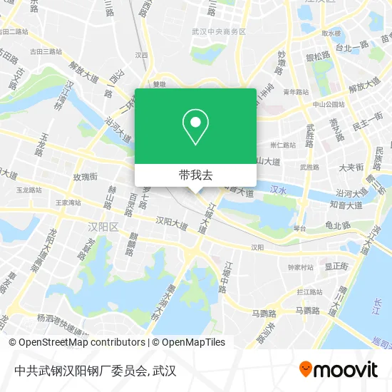 中共武钢汉阳钢厂委员会地图