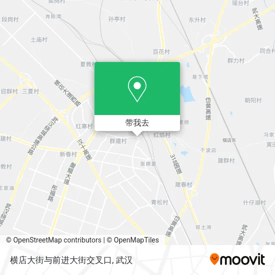 横店大街与前进大街交叉口地图