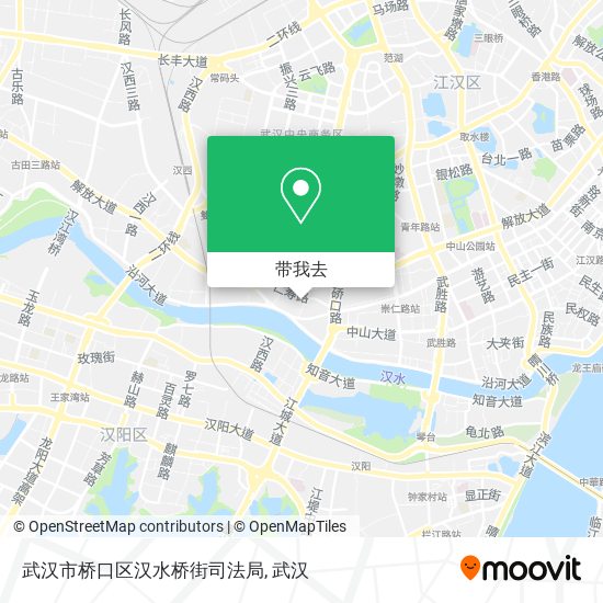 武汉市桥口区汉水桥街司法局地图