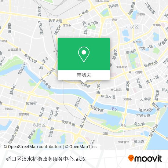 硚口区汉水桥街政务服务中心地图