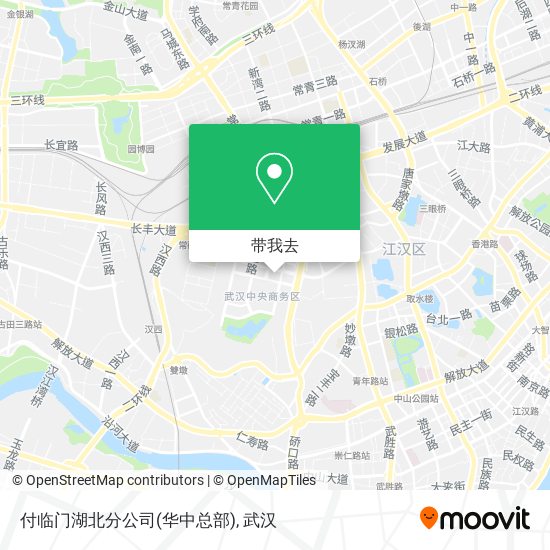 付临门湖北分公司(华中总部)地图