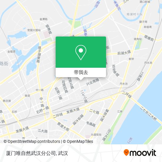 厦门唯自然武汉分公司地图