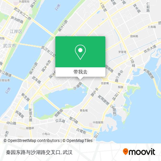 秦园东路与沙湖路交叉口地图