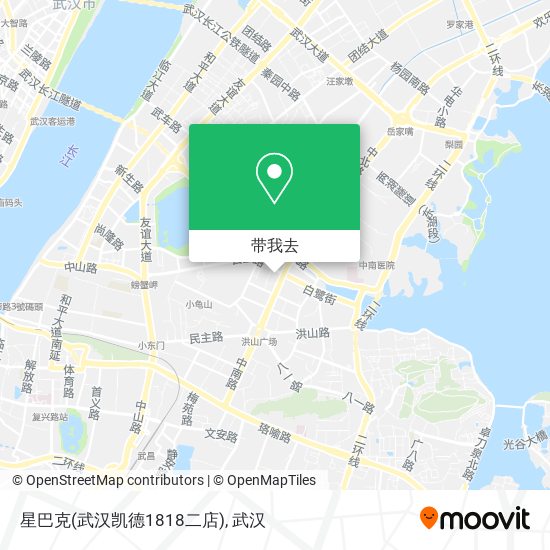 星巴克(武汉凯德1818二店)地图