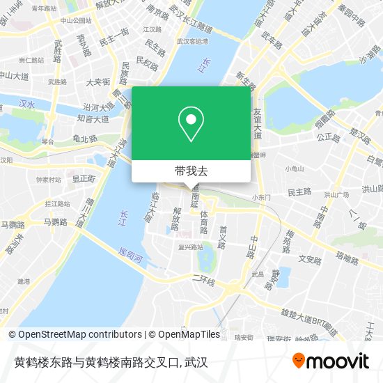 黄鹤楼东路与黄鹤楼南路交叉口地图