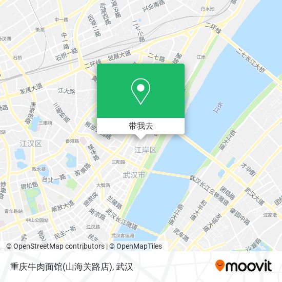 重庆牛肉面馆(山海关路店)地图