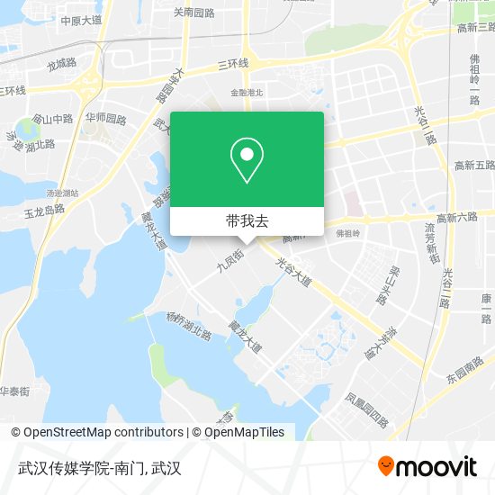 武汉传媒学院-南门地图