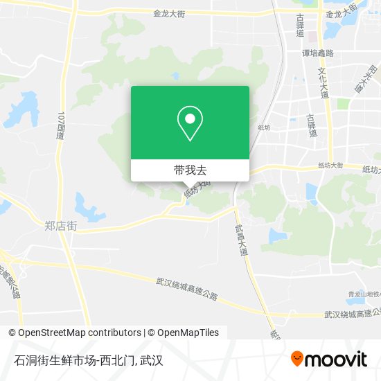 石洞街生鲜市场-西北门地图