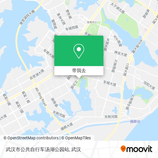 武汉市公共自行车汤湖公园站地图
