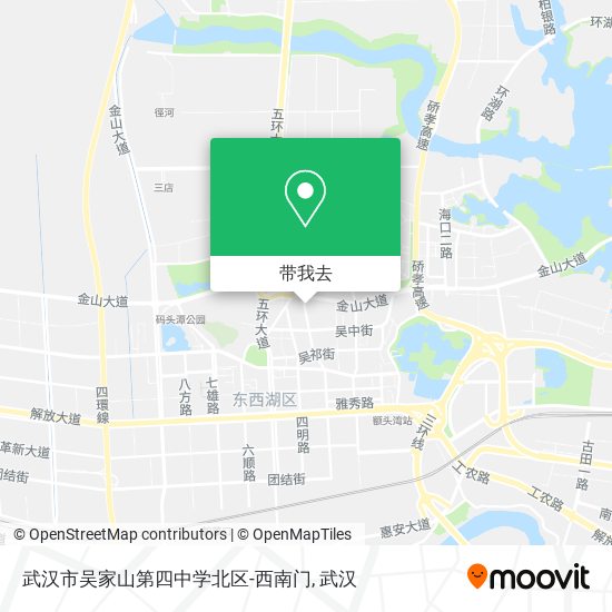 武汉市吴家山第四中学北区-西南门地图