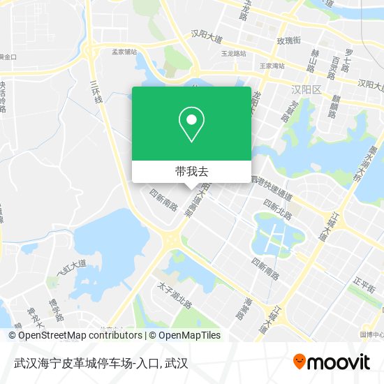 武汉海宁皮革城停车场-入口地图