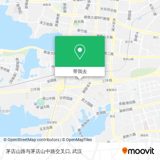 茅店山路与茅店山中路交叉口地图