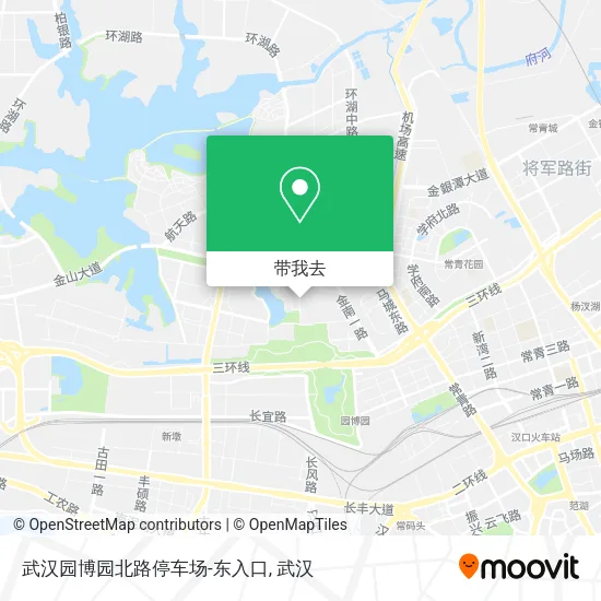武汉园博园北路停车场-东入口地图
