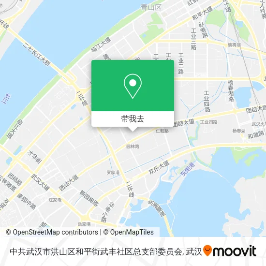中共武汉市洪山区和平街武丰社区总支部委员会地图