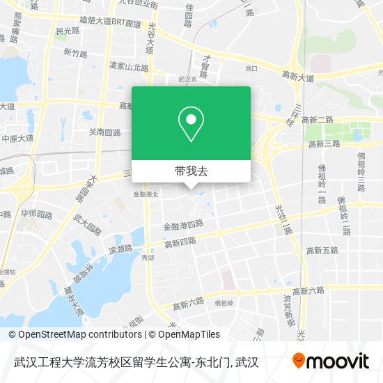 武汉工程大学流芳校区留学生公寓-东北门地图