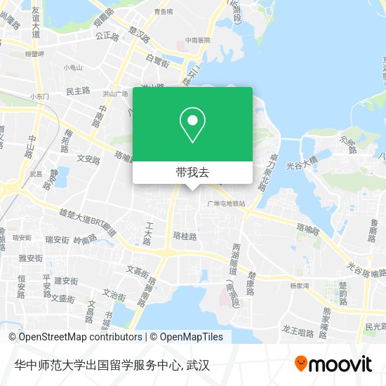 华中师范大学出国留学服务中心地图