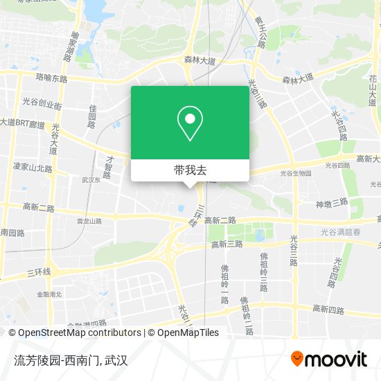 流芳陵园-西南门地图