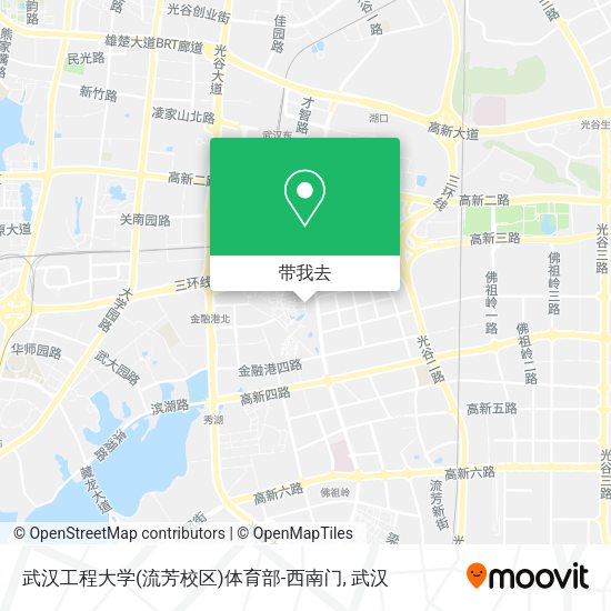 武汉工程大学(流芳校区)体育部-西南门地图