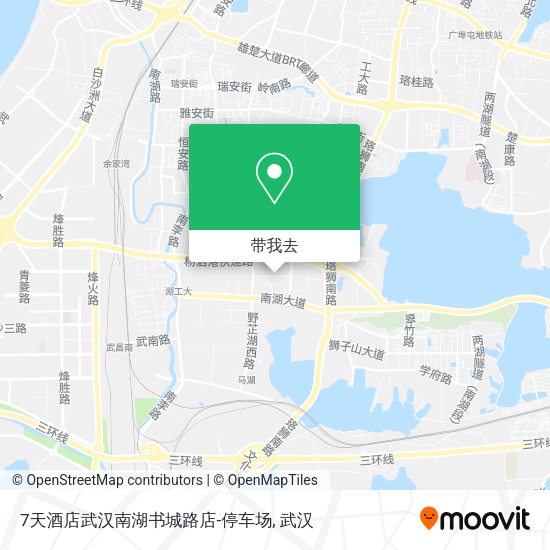 7天酒店武汉南湖书城路店-停车场地图