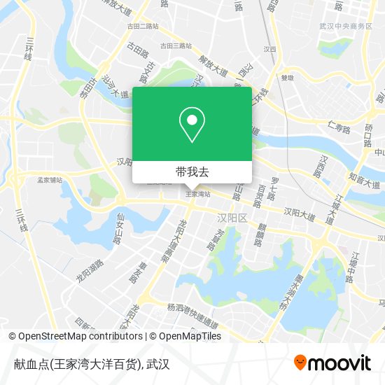 献血点(王家湾大洋百货)地图