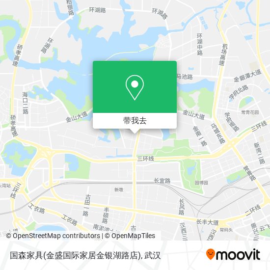 国森家具(金盛国际家居金银湖路店)地图