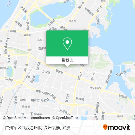 广州军区武汉总医院-高压氧舱地图