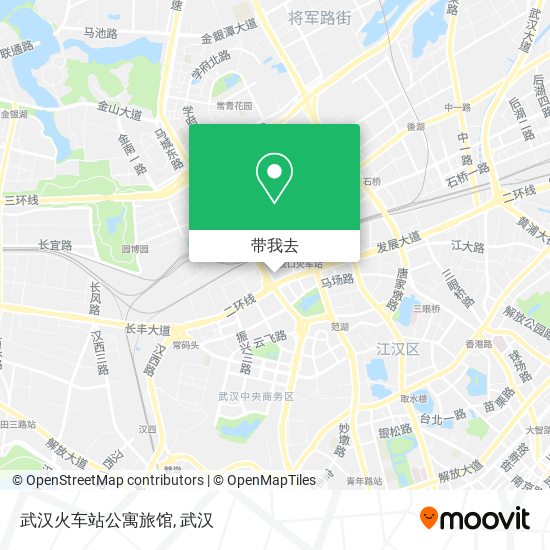 武汉火车站公寓旅馆地图