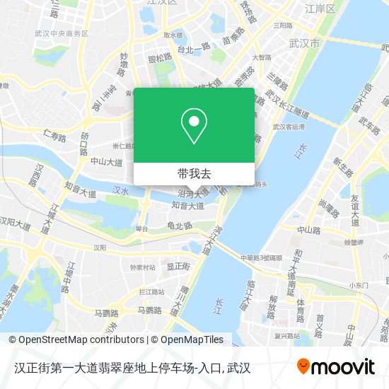 汉正街第一大道翡翠座地上停车场-入口地图