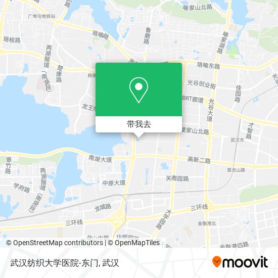 武汉纺织大学医院-东门地图