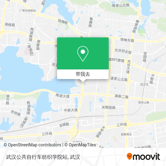 武汉公共自行车纺织学院站地图
