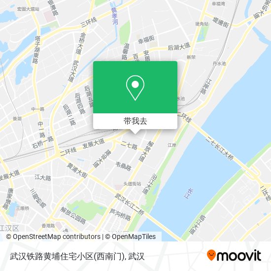 武汉铁路黄埔住宅小区(西南门)地图