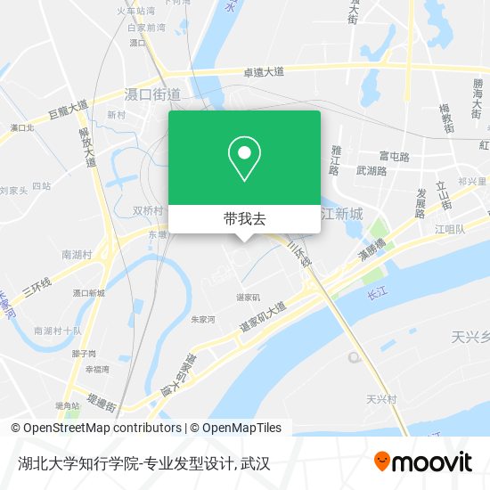 湖北大学知行学院-专业发型设计地图