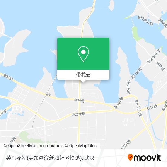 菜鸟驿站(美加湖滨新城社区快递)地图