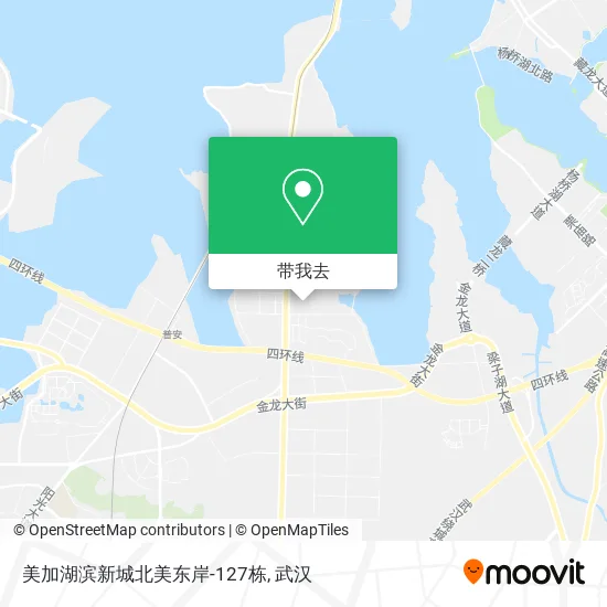 美加湖滨新城北美东岸-127栋地图