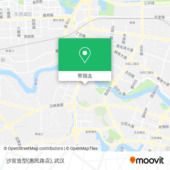 沙宣造型(惠民路店)地图