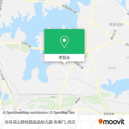 光谷花山碧桂园晶晶幼儿园-东南门地图