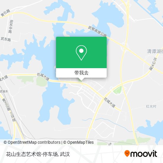花山生态艺术馆-停车场地图