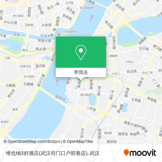 维也纳3好酒店(武汉司门口户部巷店)地图
