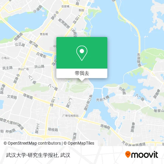 武汉大学-研究生学报社地图