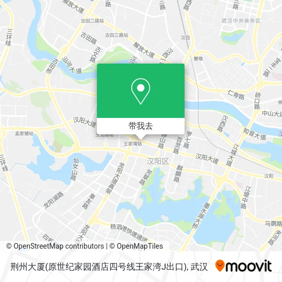 荆州大厦(原世纪家园酒店四号线王家湾J出口)地图