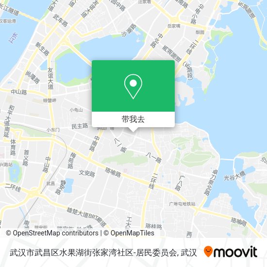 武汉市武昌区水果湖街张家湾社区-居民委员会地图