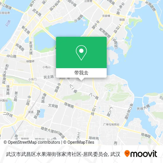 武汉市武昌区水果湖街张家湾社区-居民委员会地图