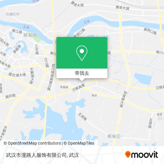 武汉市漫路人服饰有限公司地图