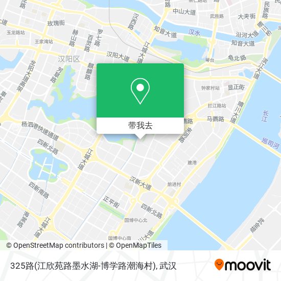 325路(江欣苑路墨水湖-博学路潮海村)地图