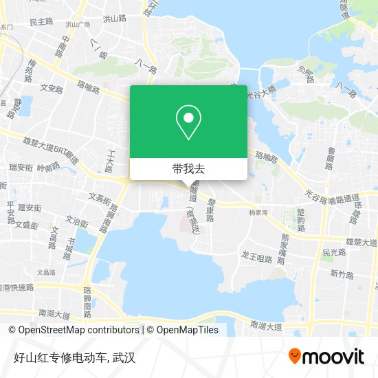 好山红专修电动车地图