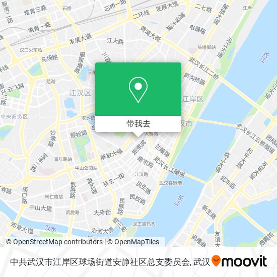 中共武汉市江岸区球场街道安静社区总支委员会地图