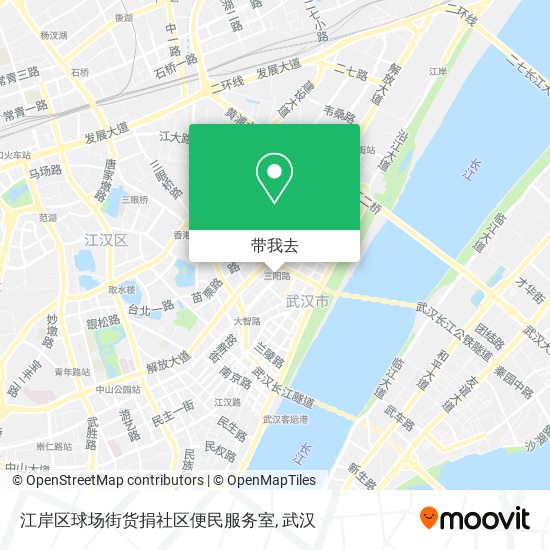 江岸区球场街货捐社区便民服务室地图