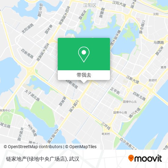 链家地产(绿地中央广场店)地图