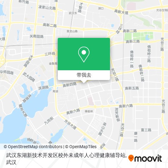 武汉东湖新技术开发区校外未成年人心理健康辅导站地图