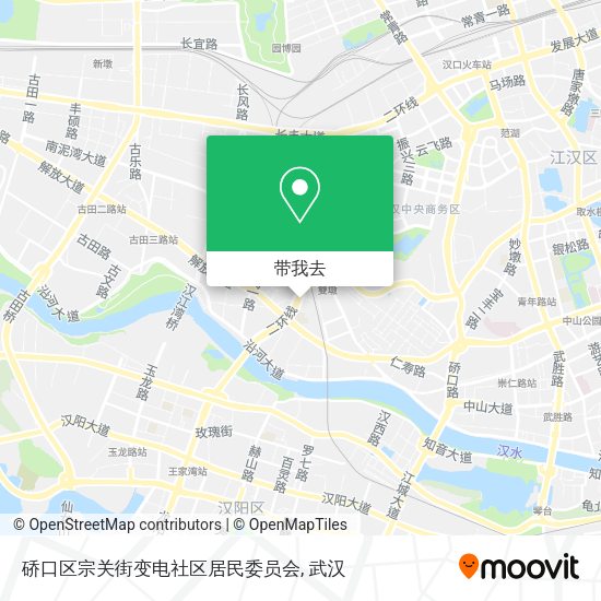硚口区宗关街变电社区居民委员会地图